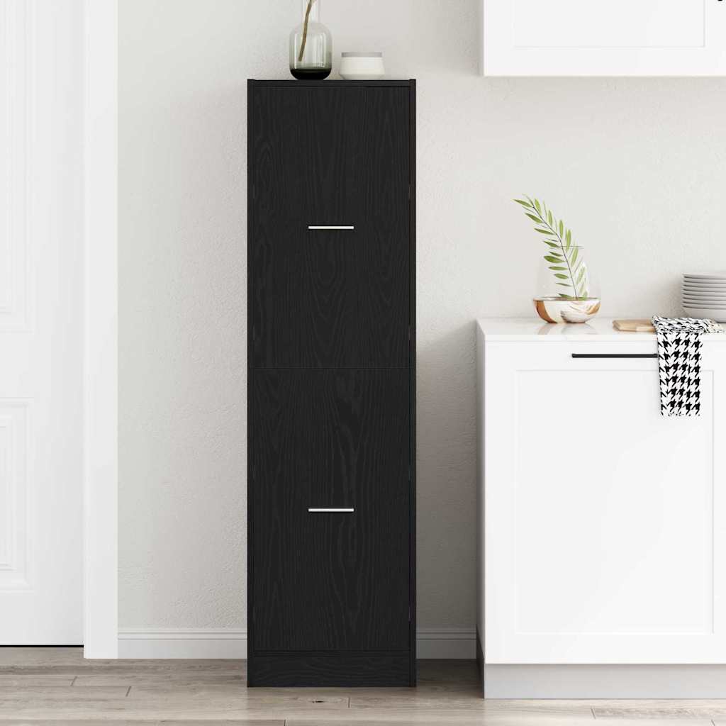 Armadio da Apoteca Rovere nero 40 x 41 x 144.5 cm