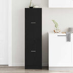 Armadio da Apoteca Rovere nero 40 x 41 x 144.5 cm