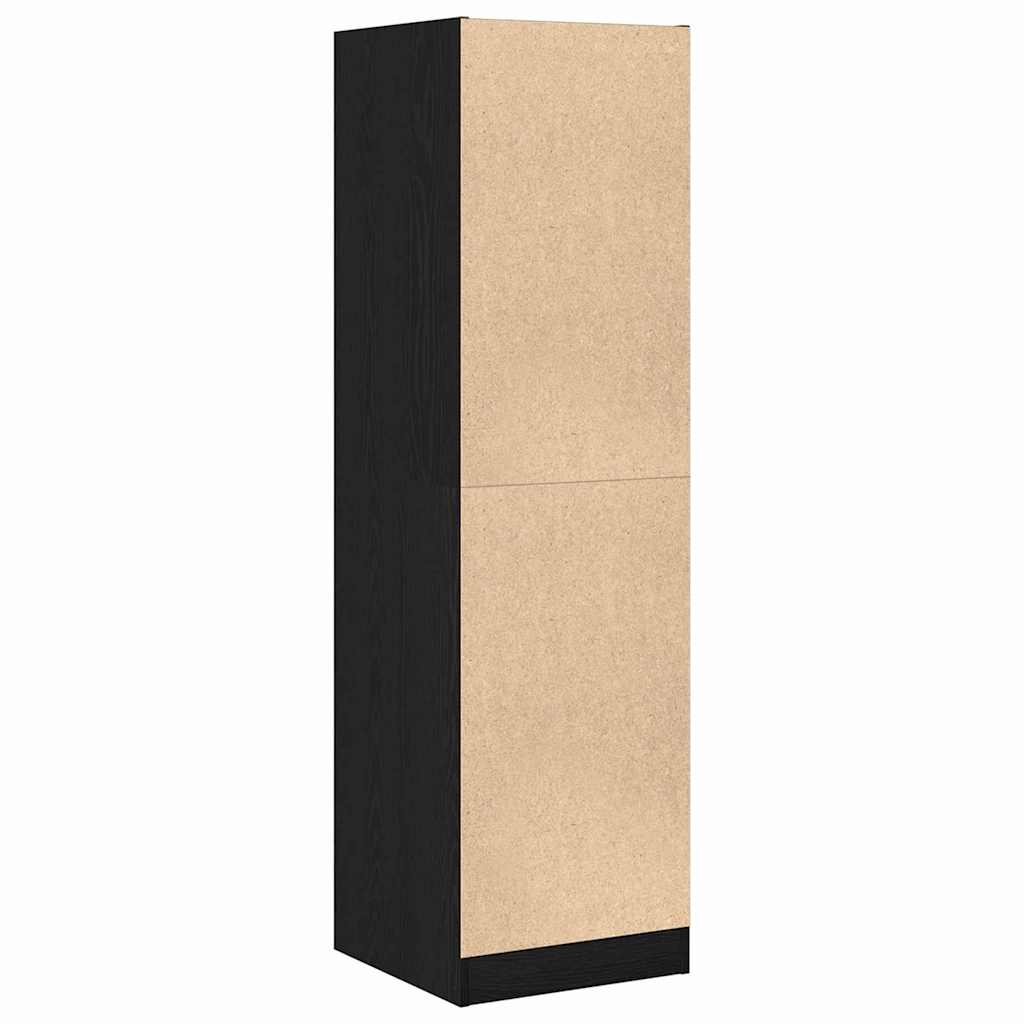 Armadio da Apoteca Rovere nero 40 x 41 x 144.5 cm