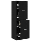 Armadio da Apoteca Rovere nero 40 x 41 x 144.5 cm