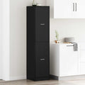 Armadio da Apoteca Rovere nero 40 x 41 x 174.5 cm
