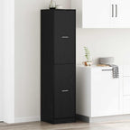 Armadio da Apoteca Rovere nero 40 x 41 x 174.5 cm
