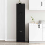 Armadio da Apoteca Rovere nero 40 x 41 x 174.5 cm