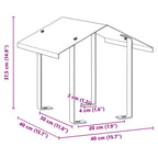 Cappa Camino Argento 40 x 40 x 37,5 cm Acciaio inossidabile