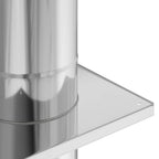 Estensione Camino Argento 25 x 25 x 65 cm Acciaio inossidabile