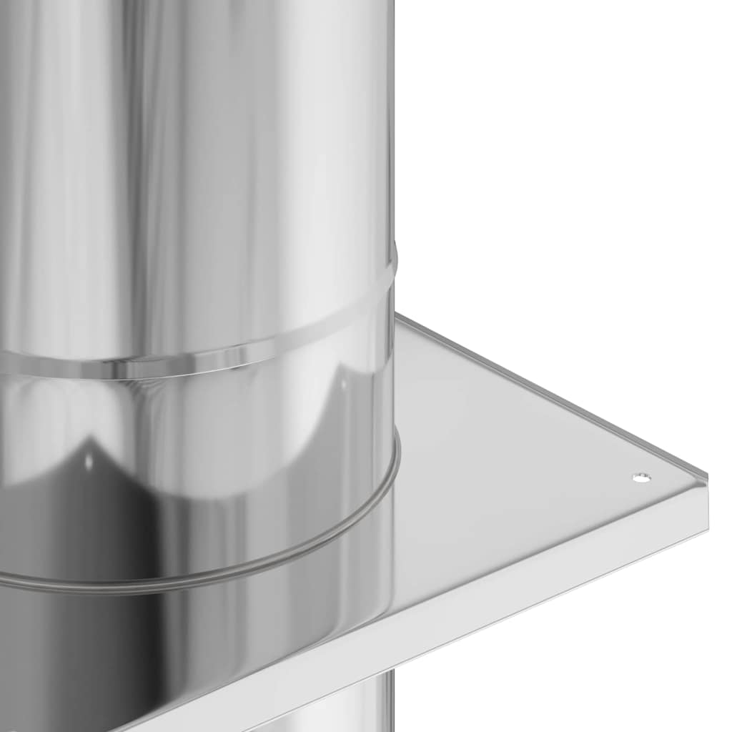 Estensione Camino Argento 25 x 25 x 65 cm Acciaio inossidabile