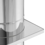 Estensione Camino Argento 35 x 35 x 65 cm Acciaio inossidabile