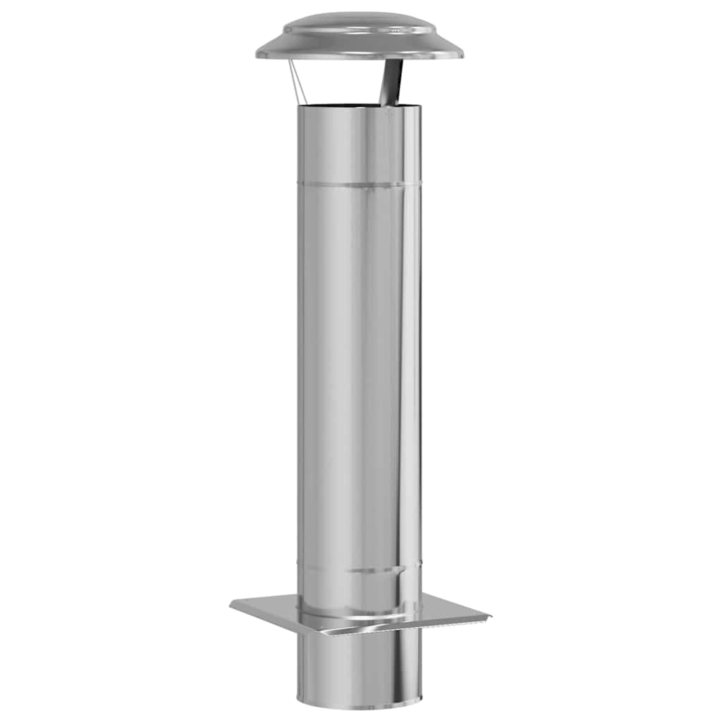 Estensione Camino Argento 25 x 25 x 82 cm Acciaio inossidabile