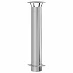 Estensione Camino Argento 35 x 35 x 132 cm Acciaio inossidabile