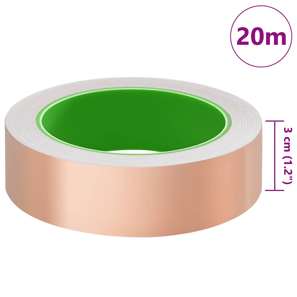 Nastro di rame per protezione dalle lumache Rame 30 mm x 20 m