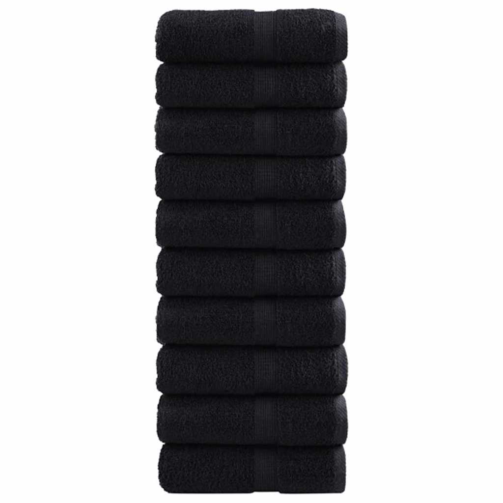 Asciugamano per Ospiti SOLUND 50 pcs Nero 30 x 30 cm 550 gsm