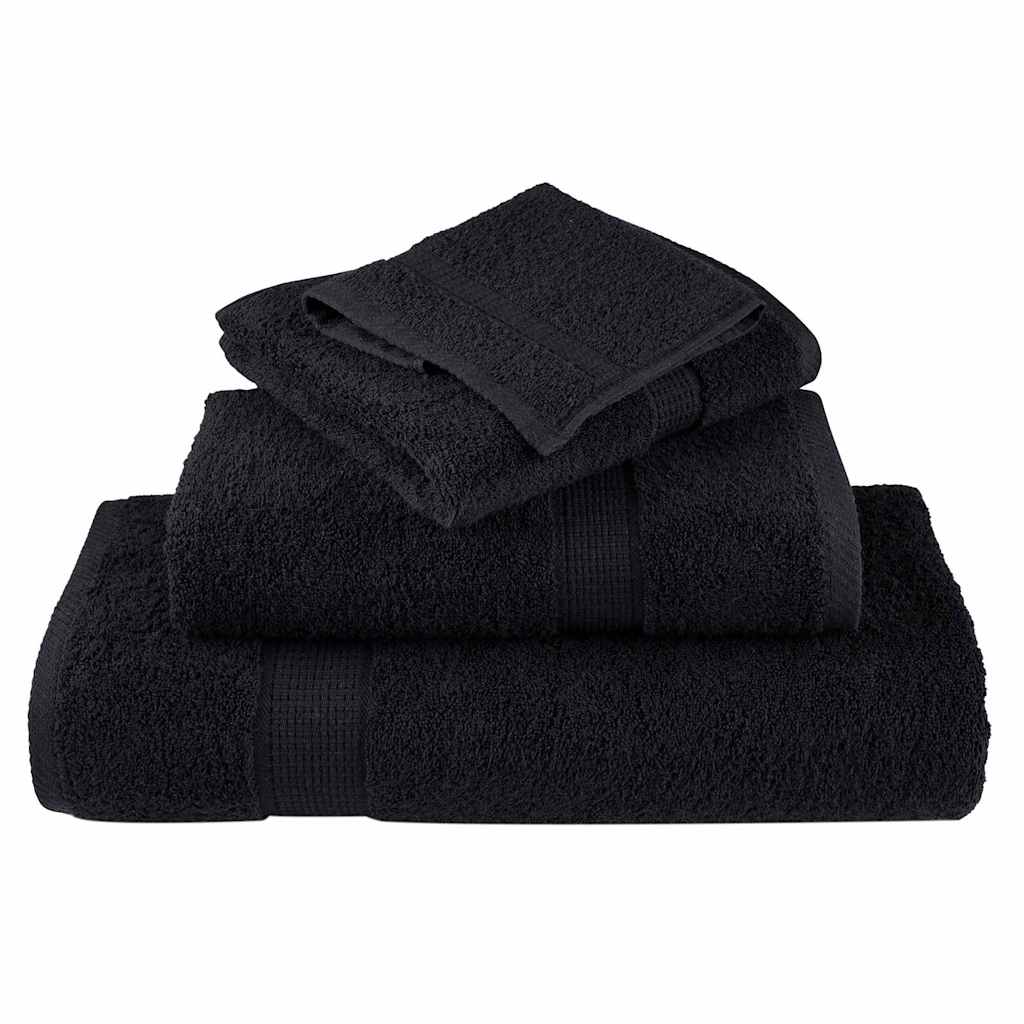 Asciugamano per Ospiti SOLUND 50 pcs Nero 30 x 30 cm 550 gsm