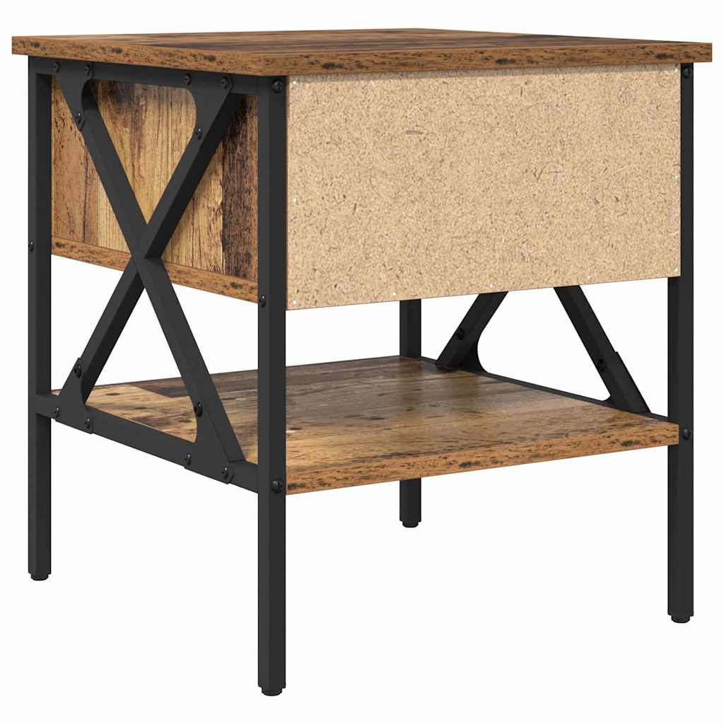 Comodino con cassetto Legno vecchio 40 x 42 x 45 cm