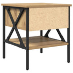 Comodino con cassetto rovere artigianale 40 x 42 x 45 cm
