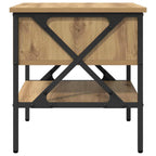 Comodino con cassetto rovere artigianale 40 x 42 x 45 cm