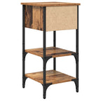 Armadio da Notte Marrone 33.5 x 36 x 70 cm Legno ingegnerizzato
