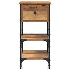 Armadio da Notte Marrone 33.5 x 36 x 70 cm Legno ingegnerizzato