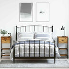 Armadio da Notte con cassetto 2 pcs Marrone 33.5 x 36 x 70 cm