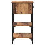 Armadio da Notte con cassetto 2 pcs Marrone 33.5 x 36 x 70 cm