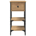 Armadio da Notte Marrone 33.5 x 36 x 70 cm Legno ingegnerizzato