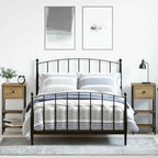 Armadio da Notte con cassetto 2 pcs Marrone 33.5 x 36 x 70 cm