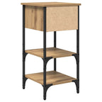 Armadio da Notte con cassetto 2 pcs Marrone 33.5 x 36 x 70 cm