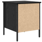 Comodino con cassetto Rovere nero 40 x 42 x 50 cm
