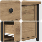 Armadio da Notte con cassetto 2 pcs Marrone 40 x 36 x 60 cm