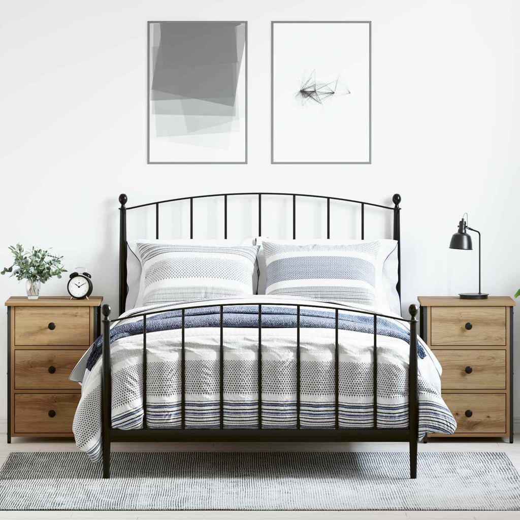 Armadio da Notte con cassetto 2 pcs Marrone 40 x 36 x 60 cm