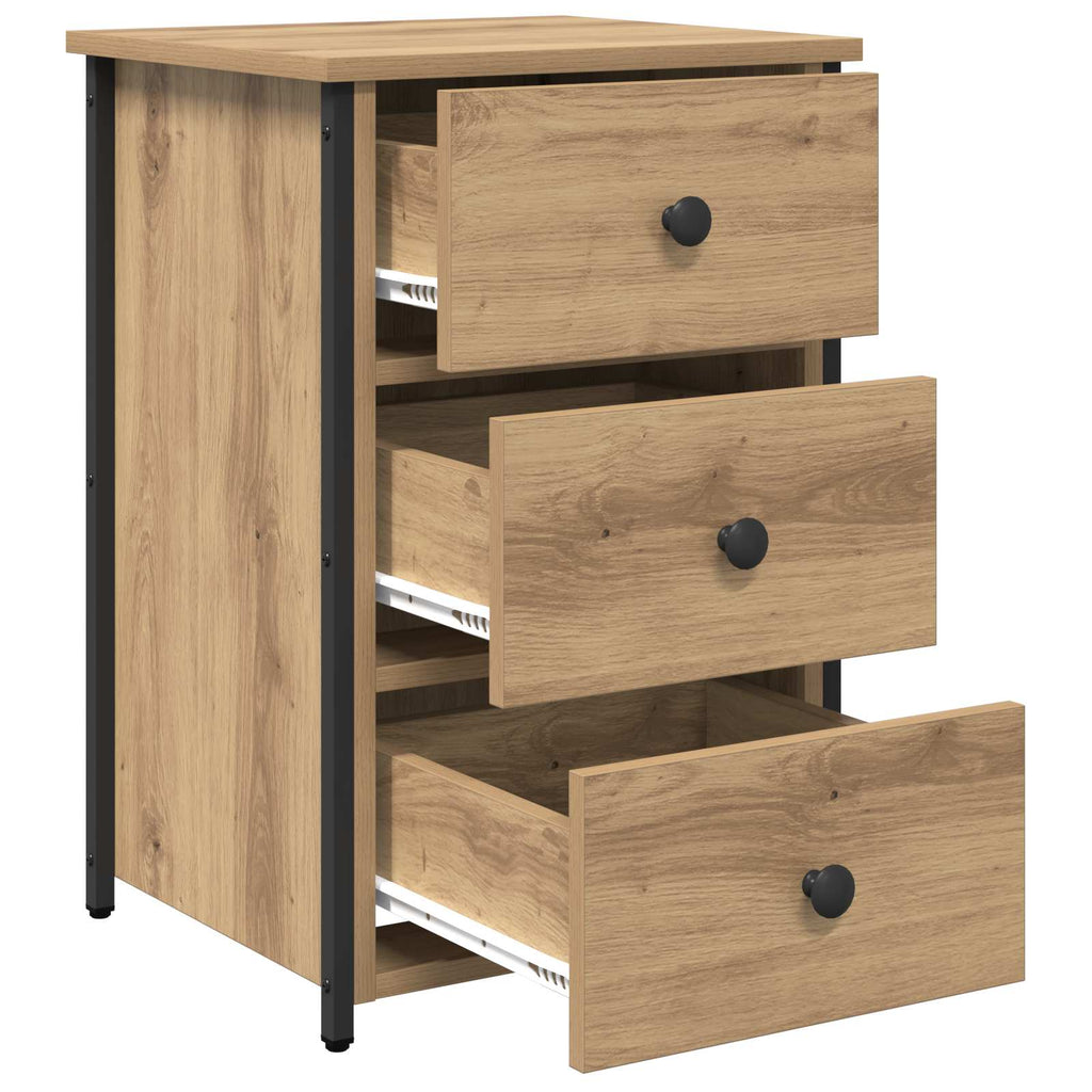Armadio da Notte con cassetto 2 pcs Marrone 40 x 36 x 60 cm