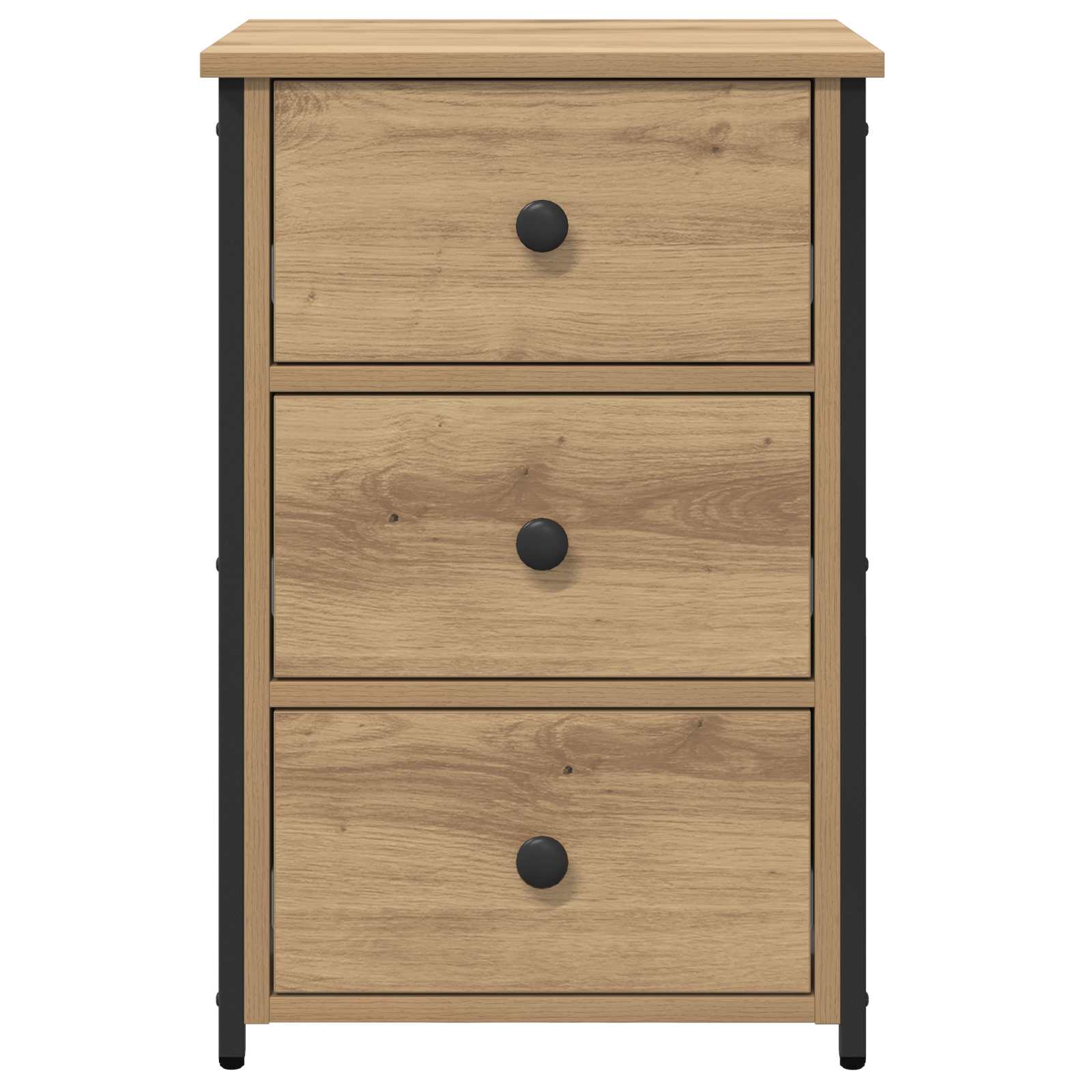 Armadio da Notte con cassetto 2 pcs Marrone 40 x 36 x 60 cm