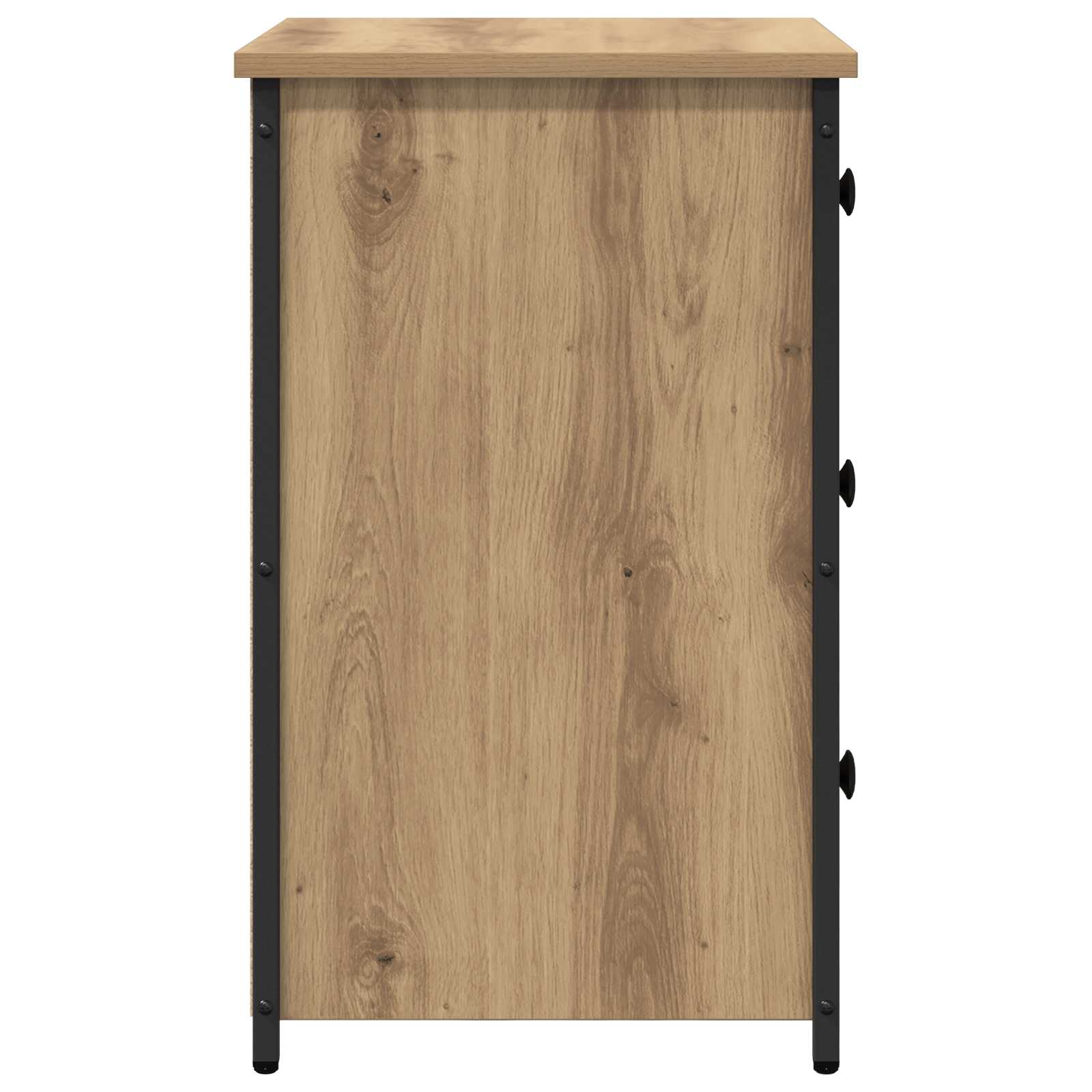 Armadio da Notte con cassetto 2 pcs Marrone 40 x 36 x 60 cm
