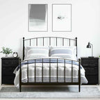 Armadio da Notte con cassetto 2 pcs Rovere Nero 40 x 36 x 60 cm