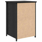 Armadio da Notte con cassetto 2 pcs Rovere Nero 40 x 36 x 60 cm