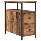 Armadio da Notte con cassetto Legno vecchio 30 x 60 x 60 cm