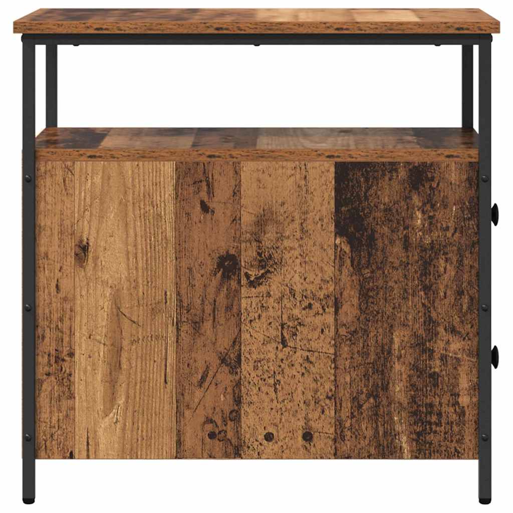 Armadio da Notte con cassetto Legno vecchio 30 x 60 x 60 cm