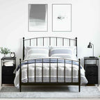 Armadio da Notte con cassetto 2 pcs Rovere nero 30 x 60 x 60 cm