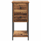 Armadio da Notte con cassetto Legno vecchio 32 x 42 x 70 cm