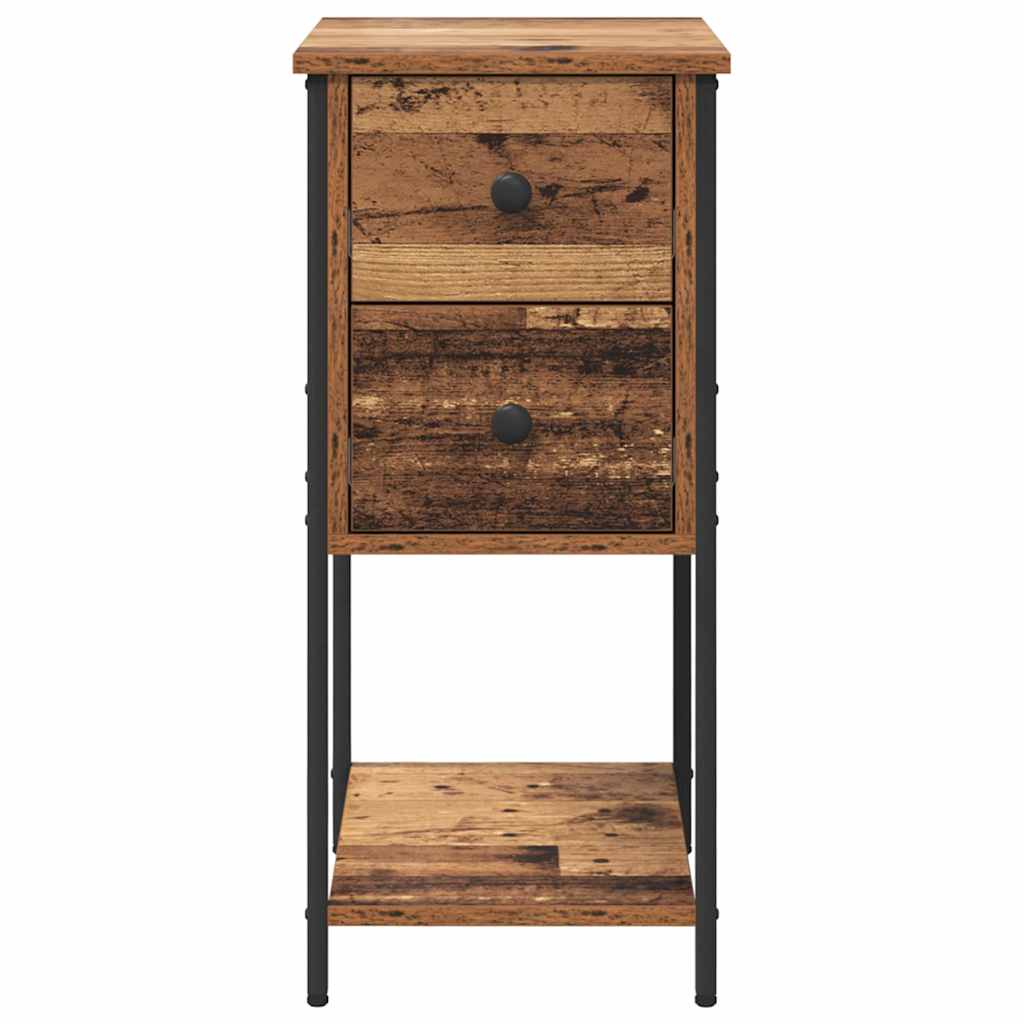 Armadio da Notte con cassetto Legno vecchio 32 x 42 x 70 cm