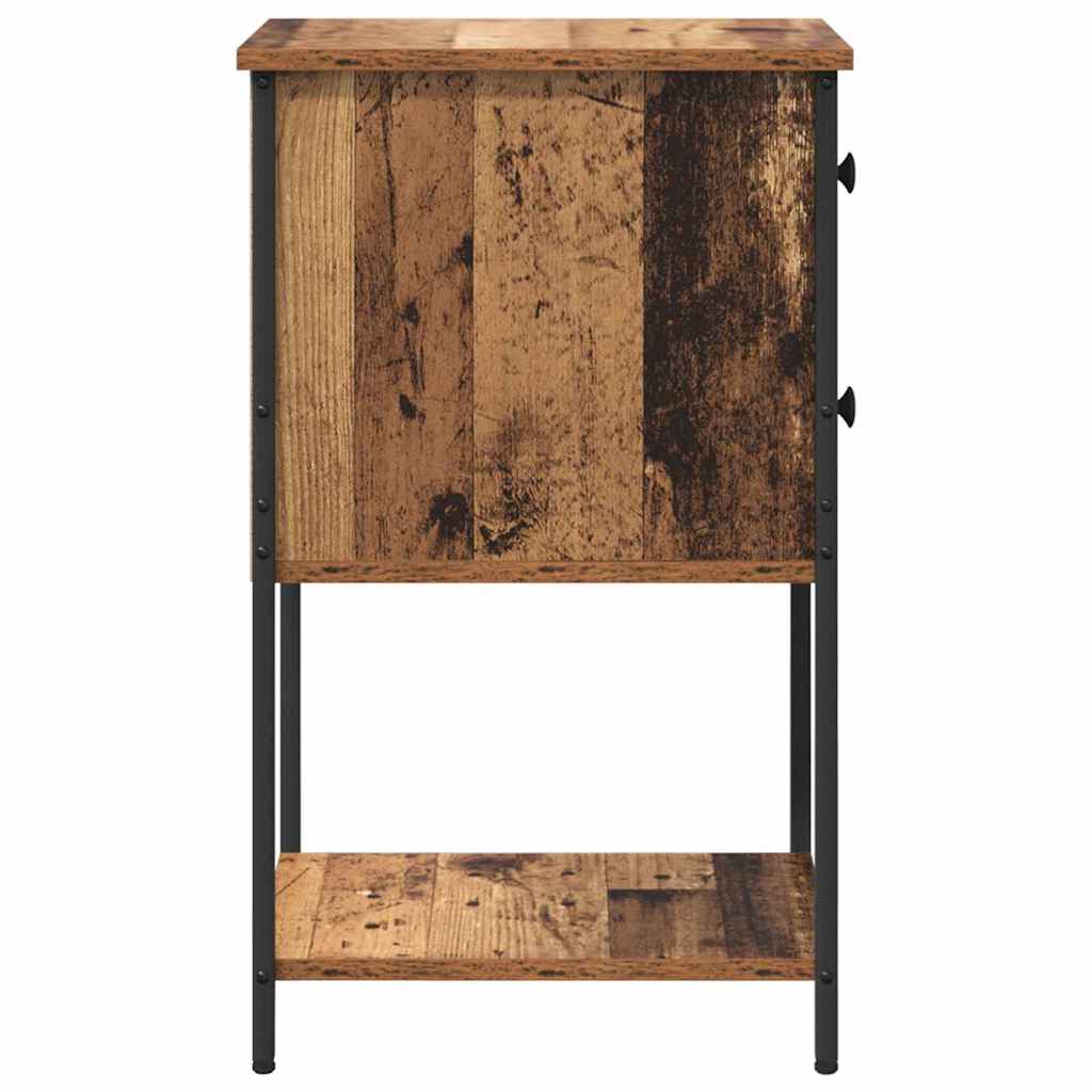 Armadio da Notte con cassetto Legno vecchio 32 x 42 x 70 cm