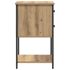 Armadio da Notte 2 pcs rovere artigianale 32 x 42 x 70 cm