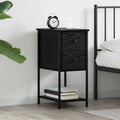 Armadio da Notte Rovere nero 32 x 42 x 70 cm Legno multistrato