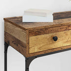 Tavolo consolle con cassetto Legno vecchio 75 x 34,5 x 75 cm