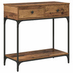 Tavolo consolle con cassetto Legno vecchio 75 x 34,5 x 75 cm