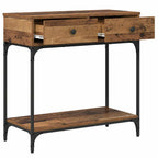 Tavolo consolle con cassetto Legno vecchio 75 x 34,5 x 75 cm