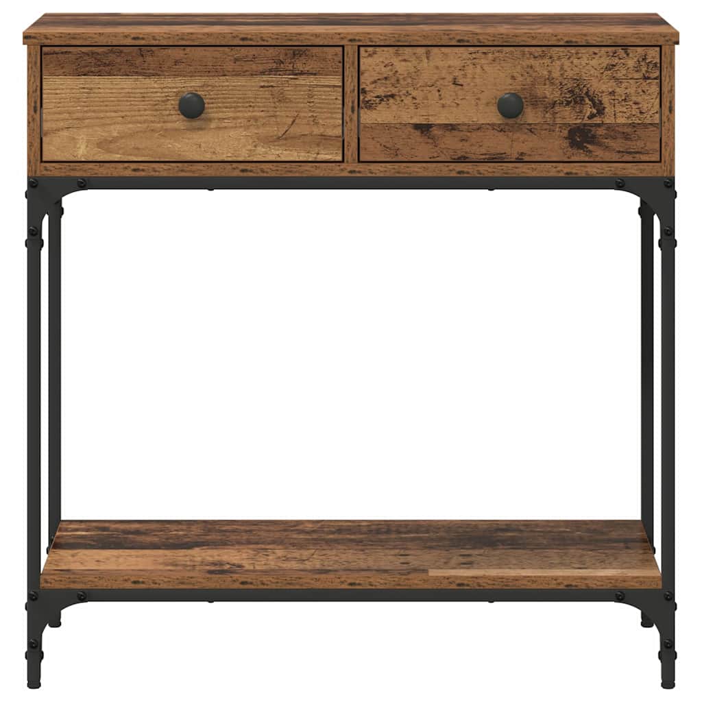 Tavolo consolle con cassetto Legno vecchio 75 x 34,5 x 75 cm