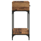 Tavolo consolle con cassetto Legno vecchio 75 x 34,5 x 75 cm