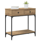 Tavolo consolle rovere artigianale 75 x 34,5 x 75 cm