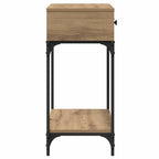 Tavolo consolle rovere artigianale 75 x 34,5 x 75 cm