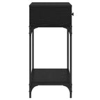 Tavolo consolle Rovere nero 75 x 34,5 x 75 cm Legno multistrato